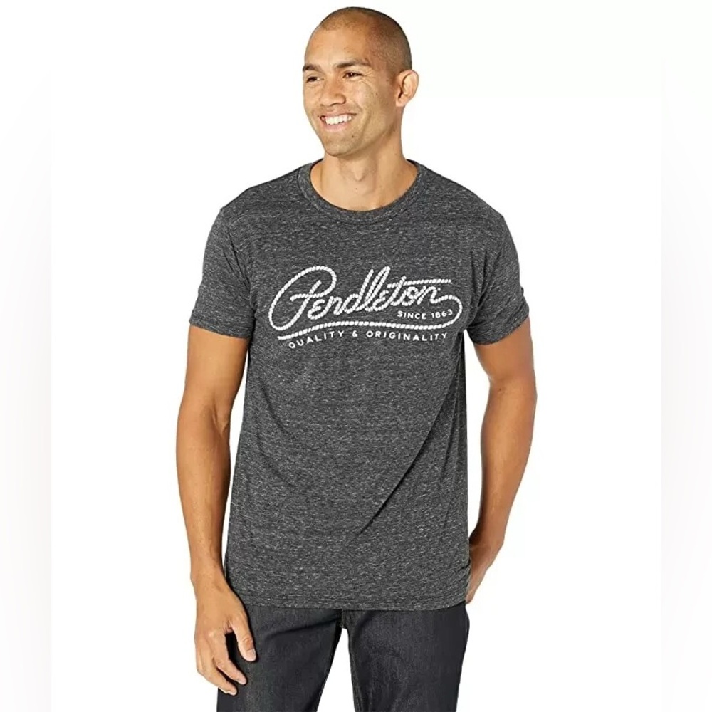 Pendleton Men’s Rope Logo Gray Short Sleeve Tshirt
